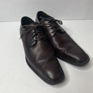 Kenneth Cole Fancy That Brown  Leather Silver Technology Shoes Men’s Size 8.5